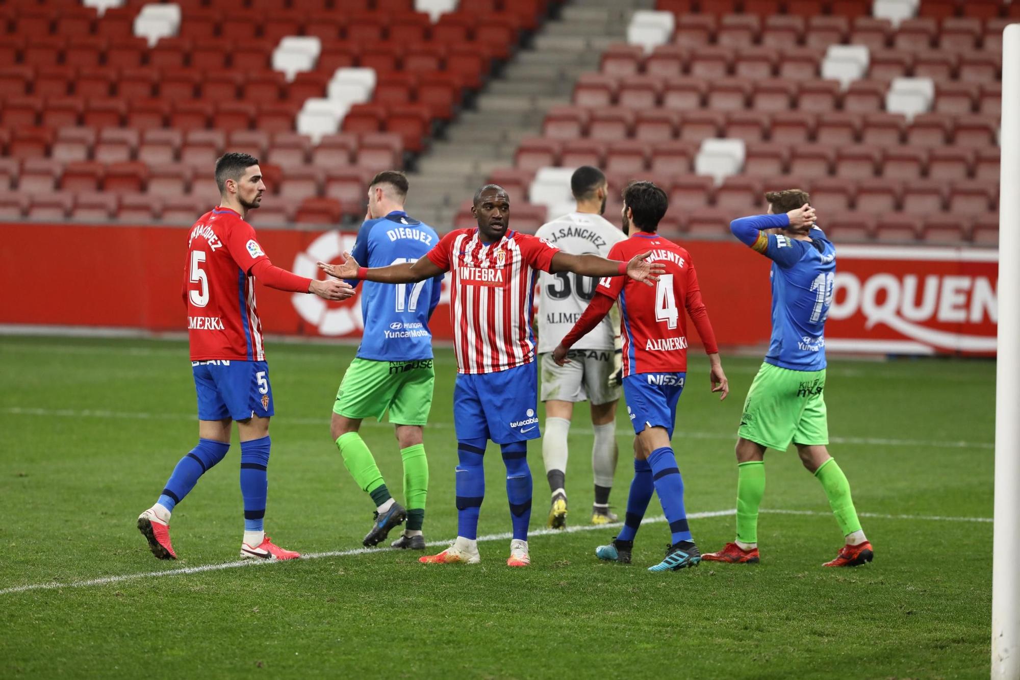 El Sporting-Fuenlabrada, en imágenes