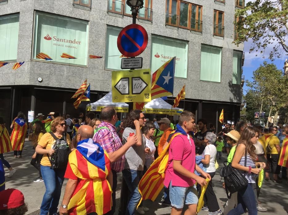 Bagencs a la concentració de Barcelona.