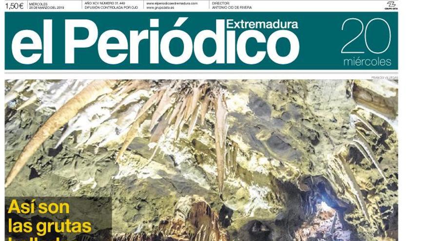 Esta es la portada de EL PERIÓDICO EXTREMADURA correspondiente al día 20 de marzo del 2019