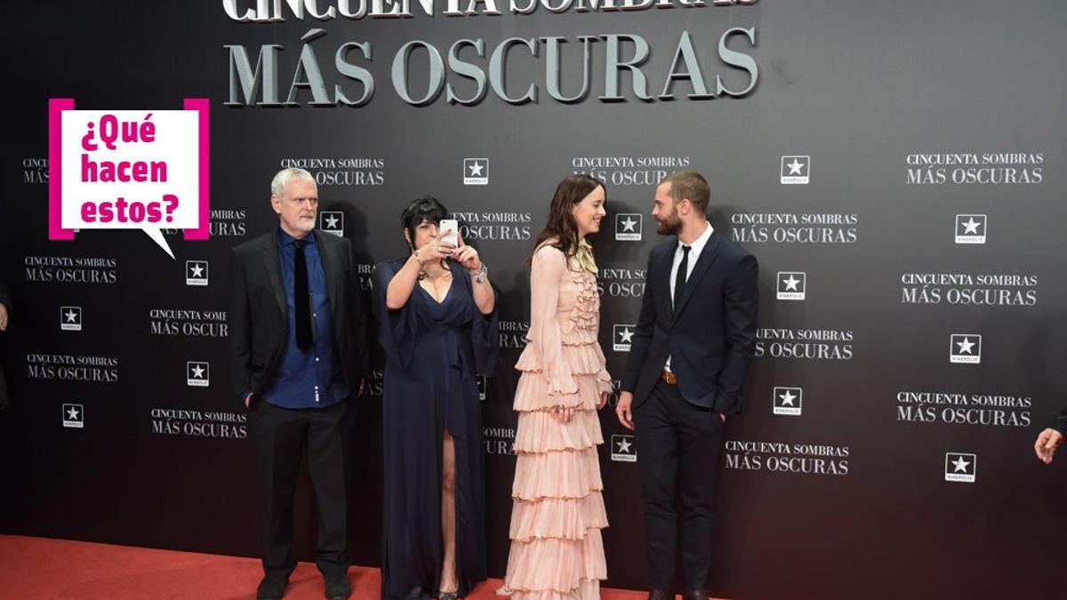 Director, escritora y actores de '50 sombras más oscuras'