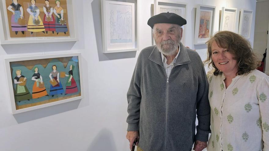 El universo creativo de Monchu´l Cura: José Ramón García expone en Villaviciosa una selección de sus dibujos