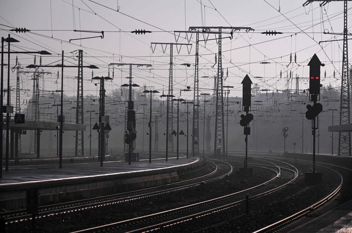 Huelga de los trabajadores del ferrocarril en Alemania. Essen