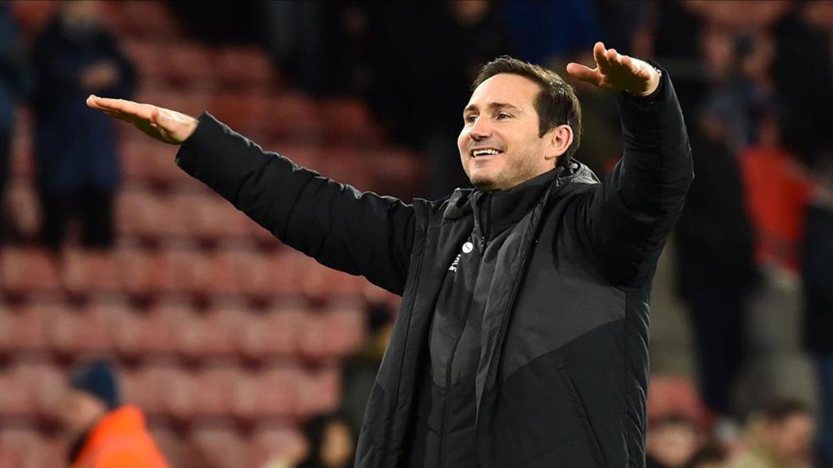 Frank Lampard en un partido con el Derby County