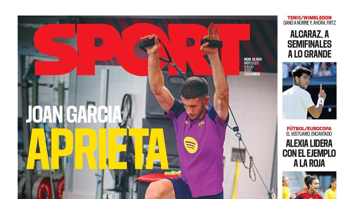 Esta es la portada de SPORT de hoy miércoles, 9 de julio de 2025