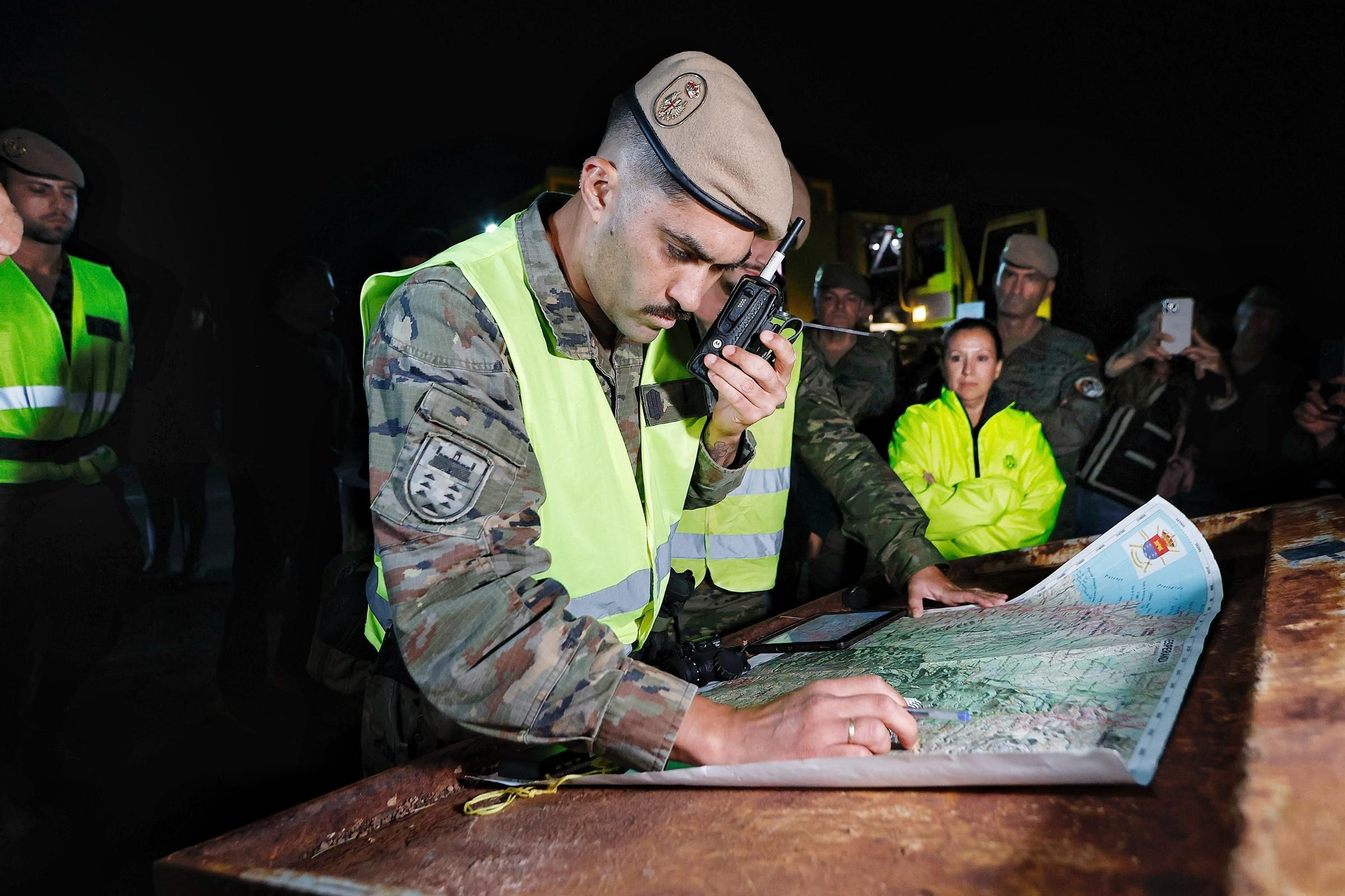 Visita nocturna al Operativo de Prevención y Extinción de Incendios Forestales