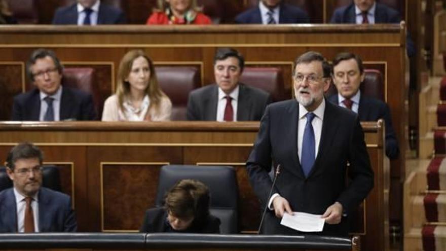 Mariano Rajoy, ahir, al Congrés dels Diputats