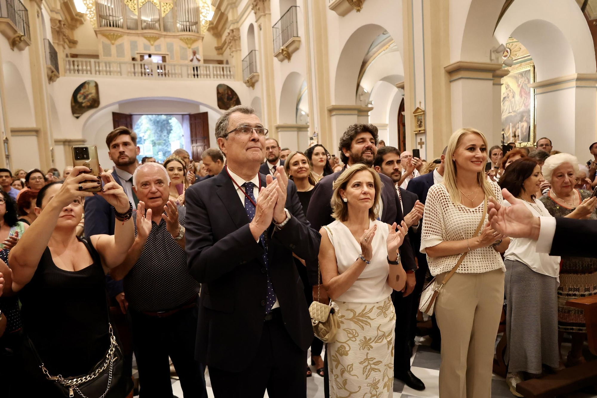 La llegada de la Virgen de la Fuensanta a Murcia para la Feria, en imágenes.