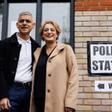 Mayor of London Sadiq Khan votes during local elections in London