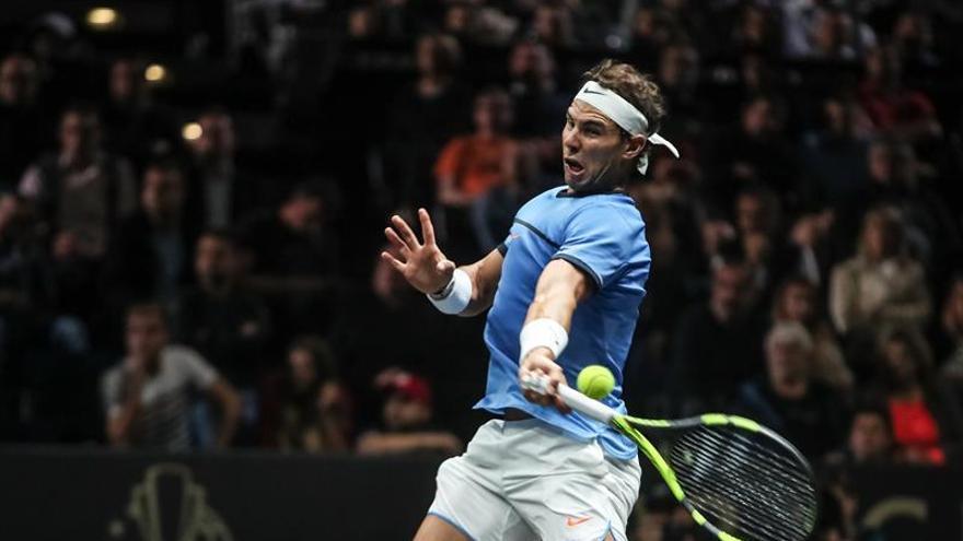 Nadal salva dos bolas de partido y supera a Pouille en la primera ronda