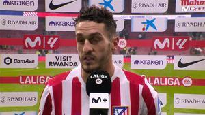 Koke: El campo no está bien, se nos exige que juguemos a un gran nivel y necesitamos un césped de nivel