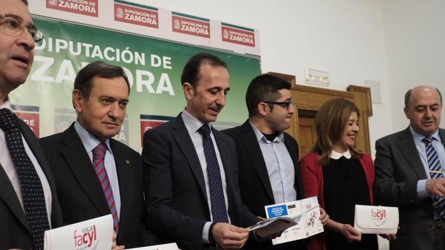 Presentación de &quot;Viaja Facyl&quot; esta mañana en la Diputación Provincial.