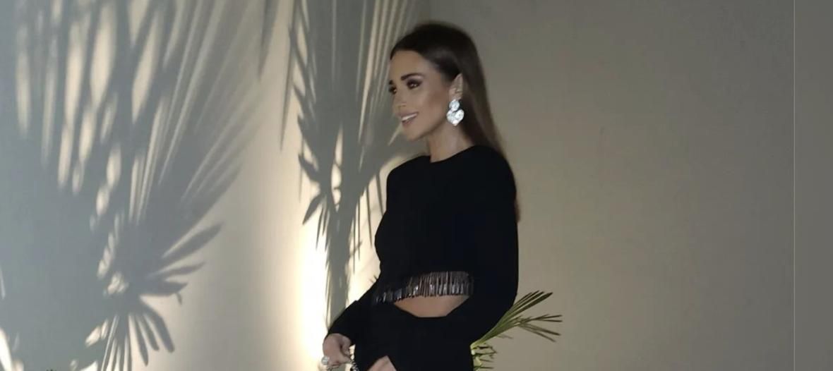 Paula Echevarría con look total black en Instagram