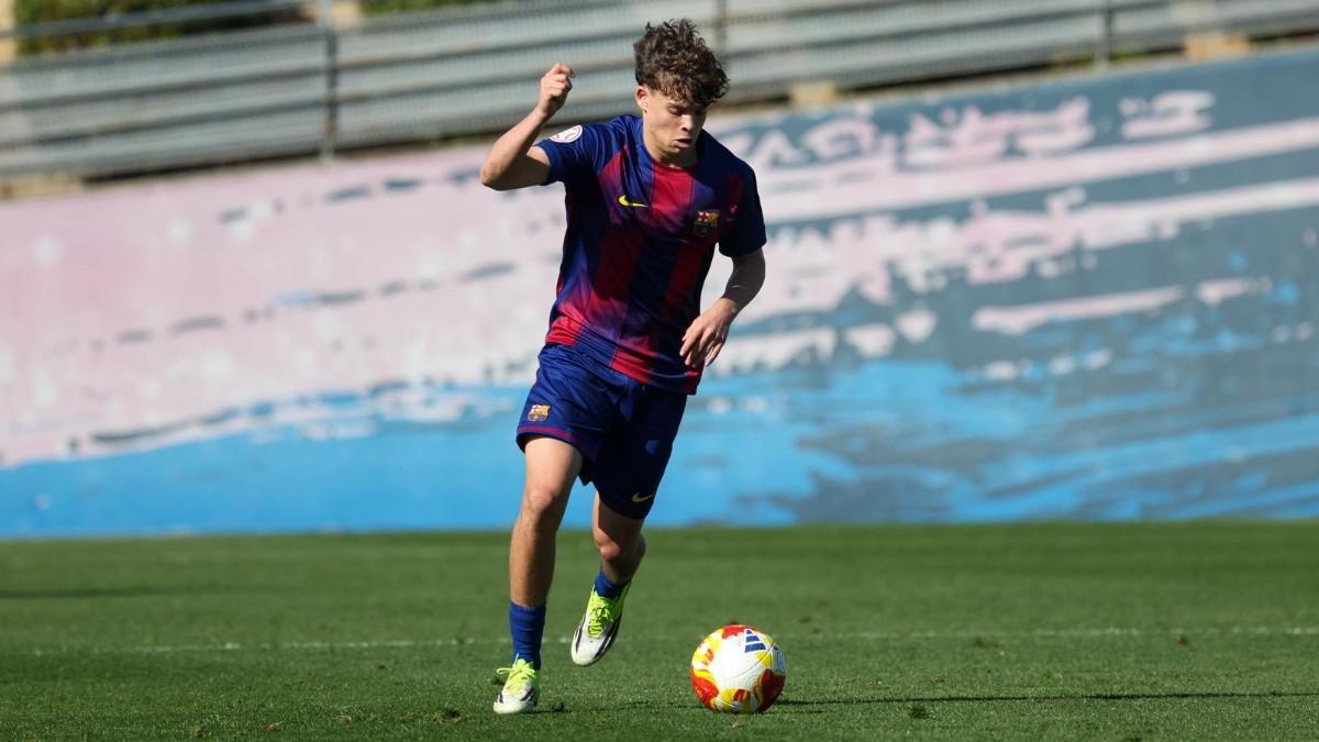 Orian Goren acabó de lateral derecho contra el sant Cugat