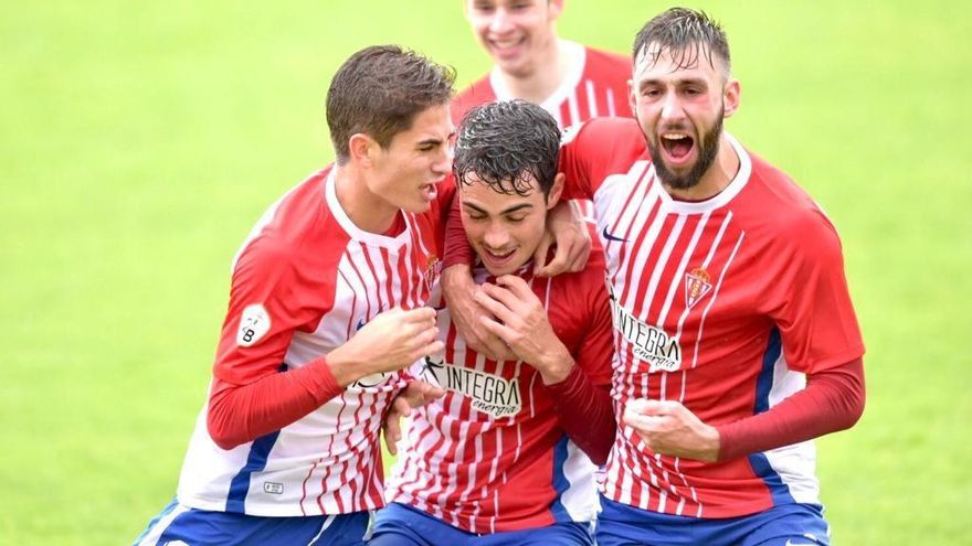 Victoria del Sporting B en el último suspiro