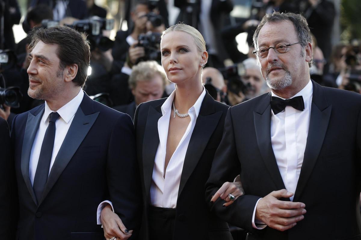 Javier Bardem, Charlize Theron y Sean Penn en el Festival de Cannes 2016