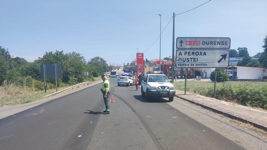 Cuatro heridos en dos accidentes de tráfico en Ourense, uno de ellos evacuado en helicóptero por antecedentes cardíacos