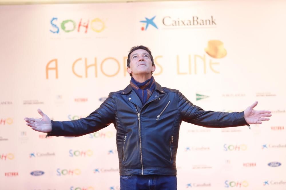 Llegada de Antonio Banderas al Teatro del Soho Caixabank para el estreno de 'A Chorus Line'.