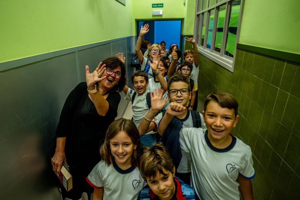 Vuelta al cole en la Escola Pia Sant Miquel de Barcelona