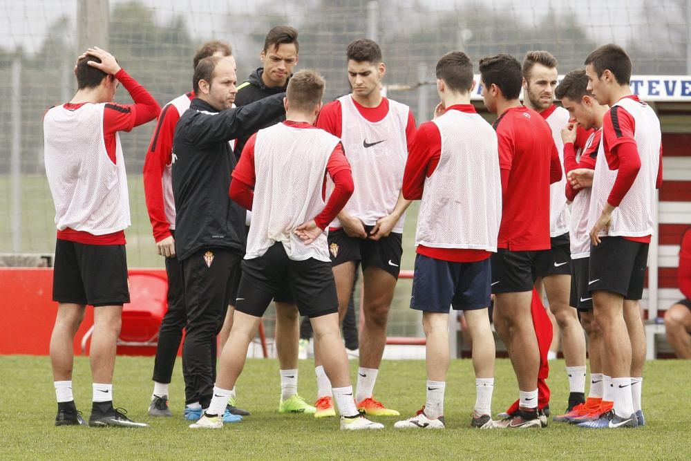 Entrenamiento del Sporting