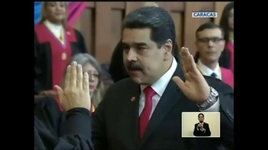 Maduro toma juramento como presidente de Venezuela