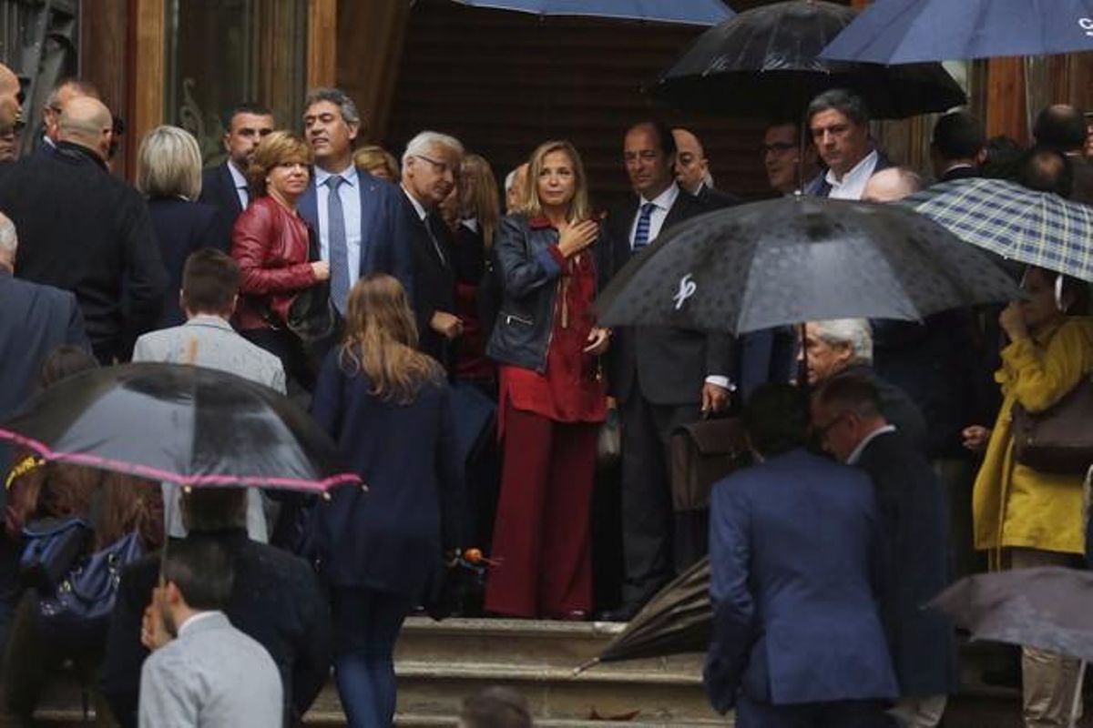 Joana Ortega entrando en el Tribunal Superior de Justícia de Catalunya