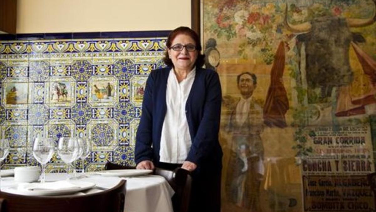 La restauradora Rosa Gil, en Casa Leopoldo, en una imagen del 2010.