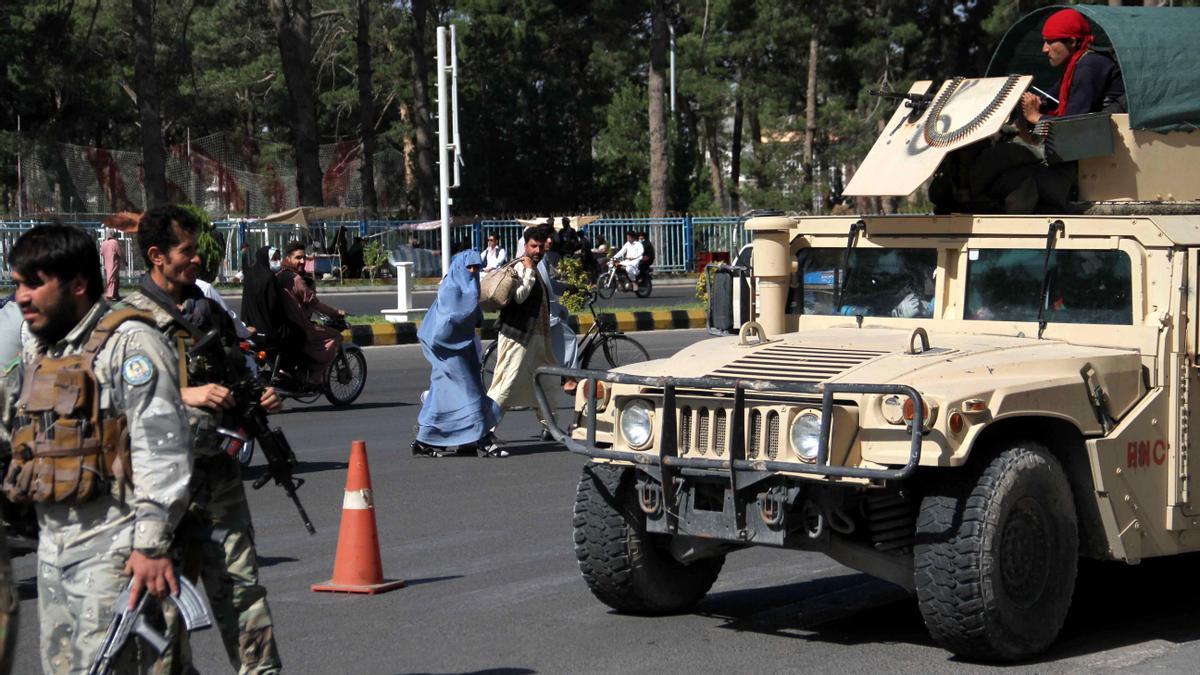 Security forces in the city of Herat. Security forces in the city of Herat.