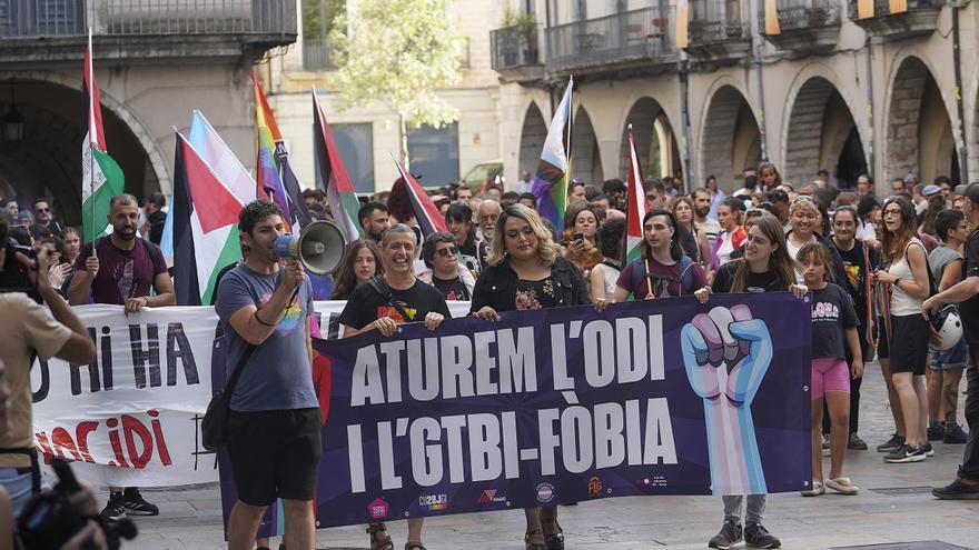 Les imatges de manifestació del Dia Internacional de l'Orgull LGBTI a Girona