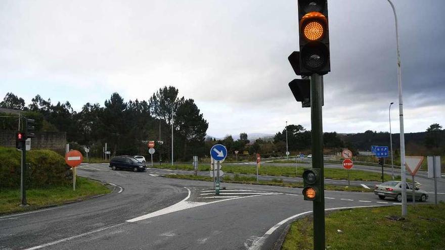 Cruce de A Rocha en Cambre.