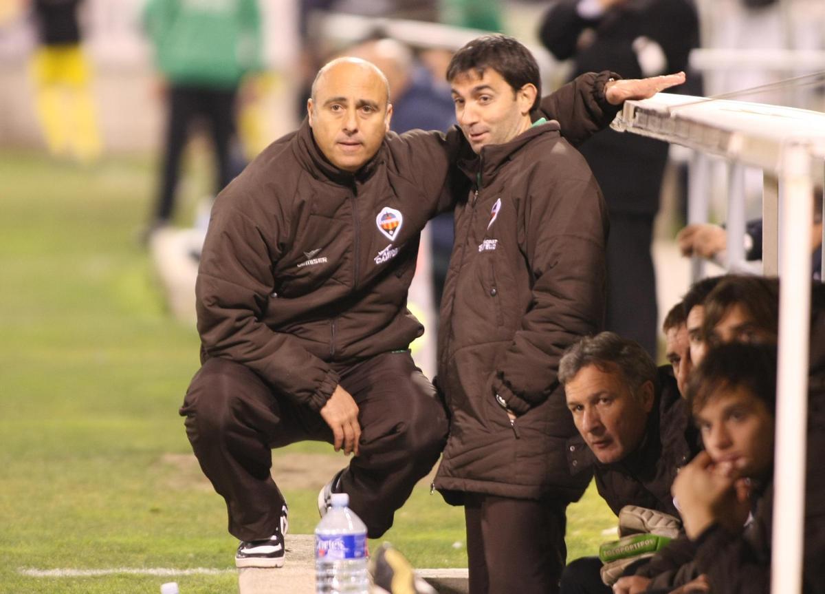 Garitano, junto a Tintín Márquez.