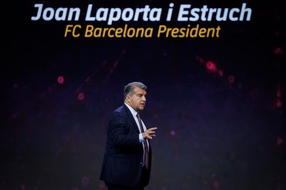 Laporta, en el Mobile World Congress de Barcelona.