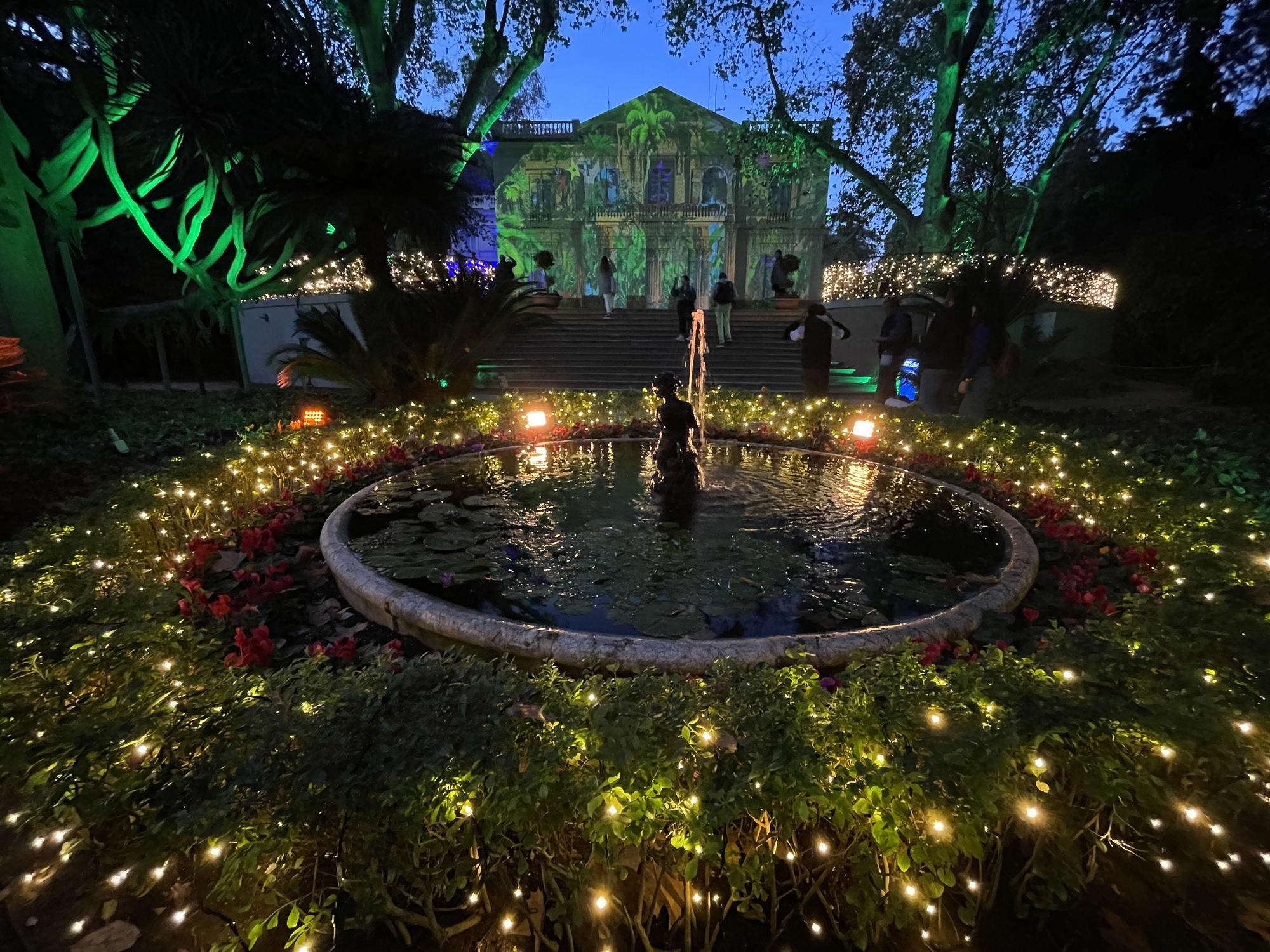 El Jardín Botánico Histórico La Concepción enciende sus luces de Navidad