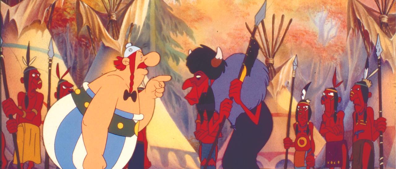 Fotograma de la película Asterix en América.