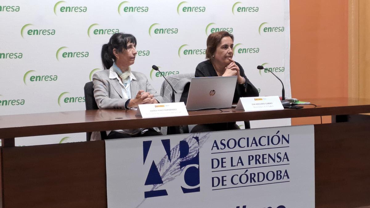 Rueda de prensa de responsables de Enresa en Córdoba.
