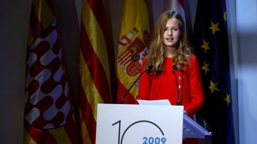 La Princesa Leonor, en Barcelona y en catalán: "Cataluña siempre ocupará un lugar especial en mi corazón"