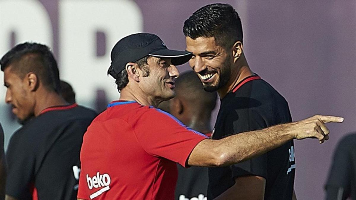 Valverde y Suárez, en la Ciudad Deportiva