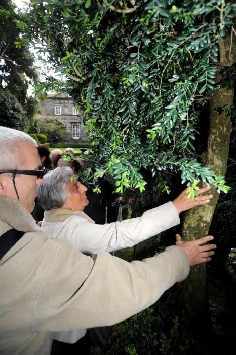 Un grupo de invidentes de la ONCE descubrió con sus manos los tesoros patrimoniales y naturales del emblemático espacio