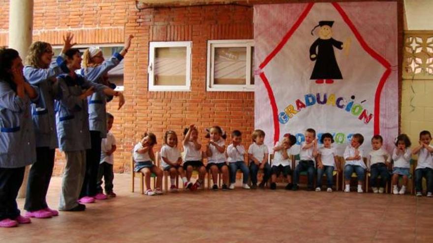 Una actividad desarrollada en la escuela para menores de 3 años de Pola de Laviana.