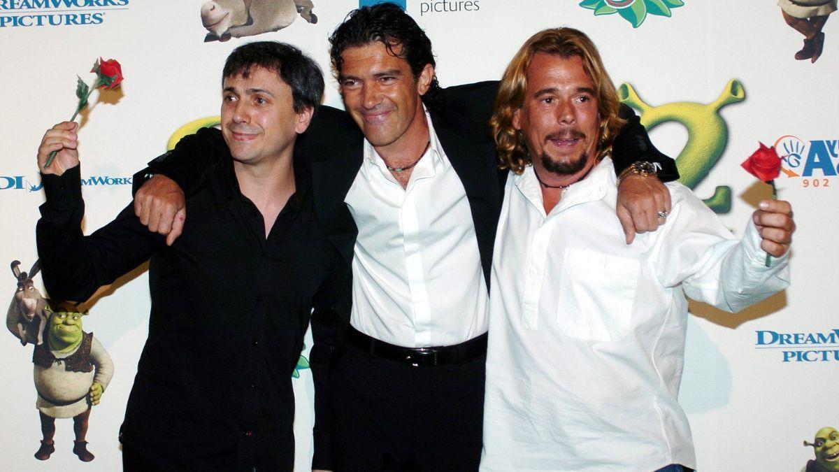 José Mota y Juan Muñoz con Antonio Banderas