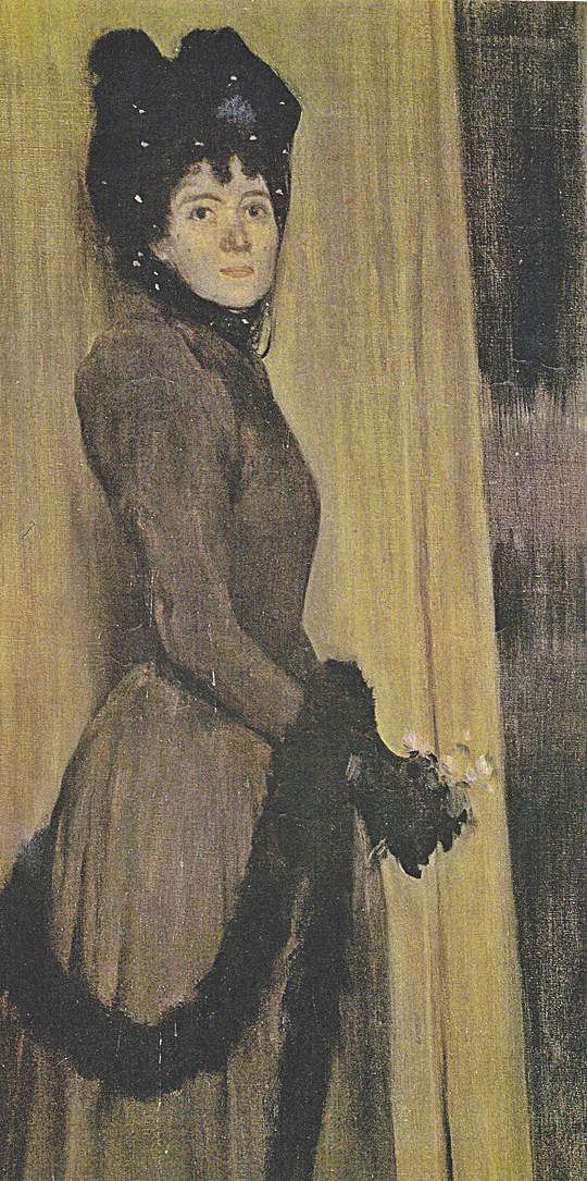 Retrato de ‘Miss MacFlower (Matilde Escalas)’, obra de Rusiñol.  