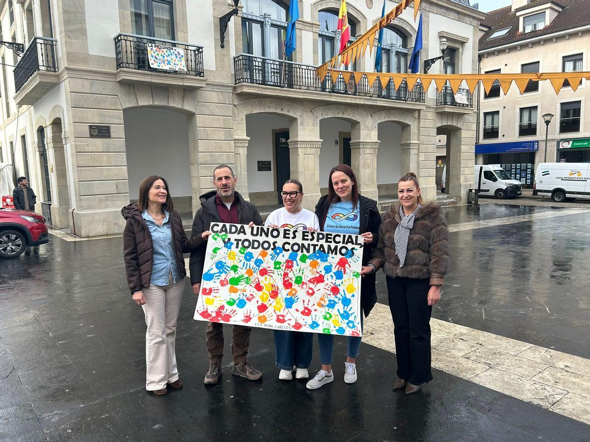 Cartel inclusivo por el Día Mundial del Autismo, para el Ayuntamiento de Siero.