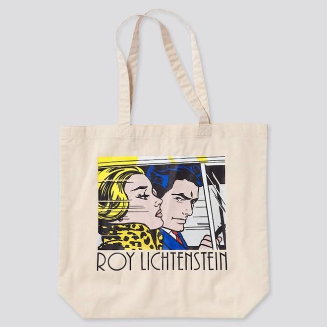 Bolsa de tela con ilustración de Roy Lichtenstein para Uniqlo