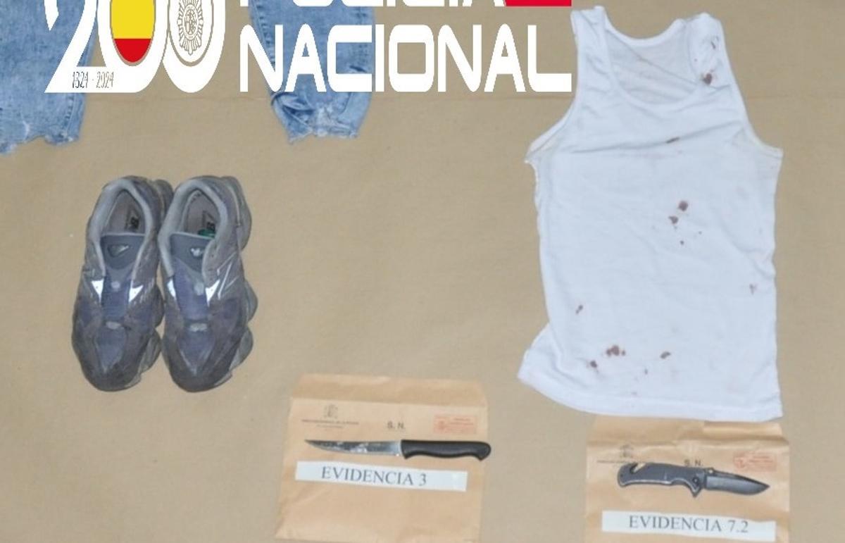 Material incautado por la Policía Nacional durante las detenciones.