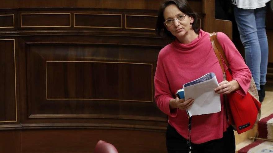 Carolina Bescansa, en el Parlamento.