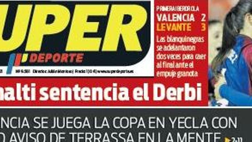 Esta es la portada de SUPER de este jueves