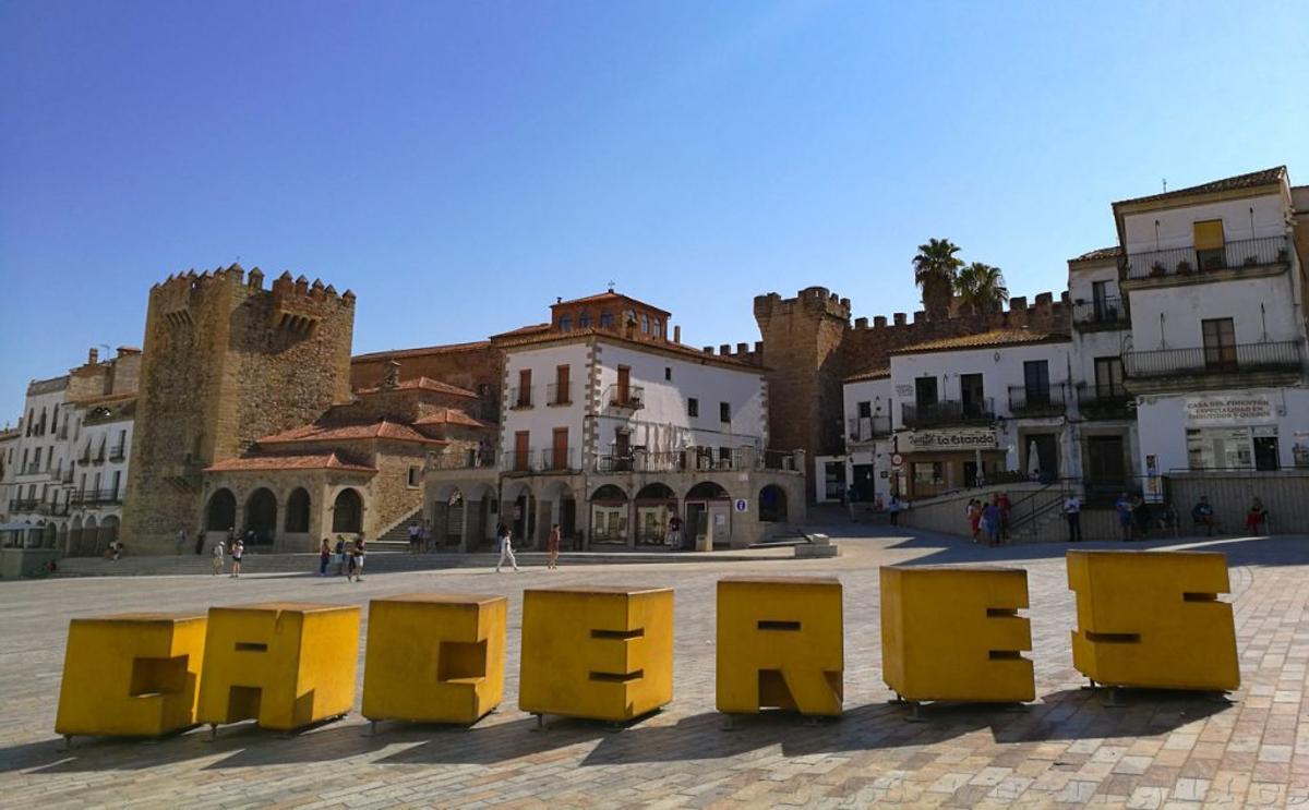 Plaza Mayor de Cáceres.