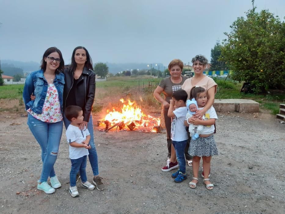 Hogueras en Abegondo en fincas de particulares.