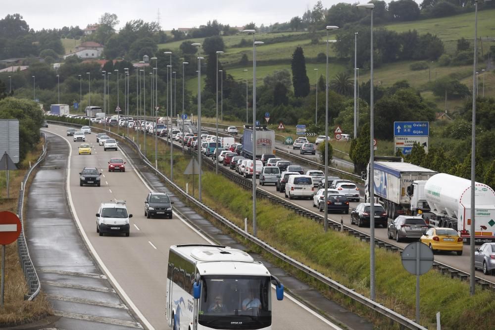 Obras en la autopista "Y" a la altura del Montico