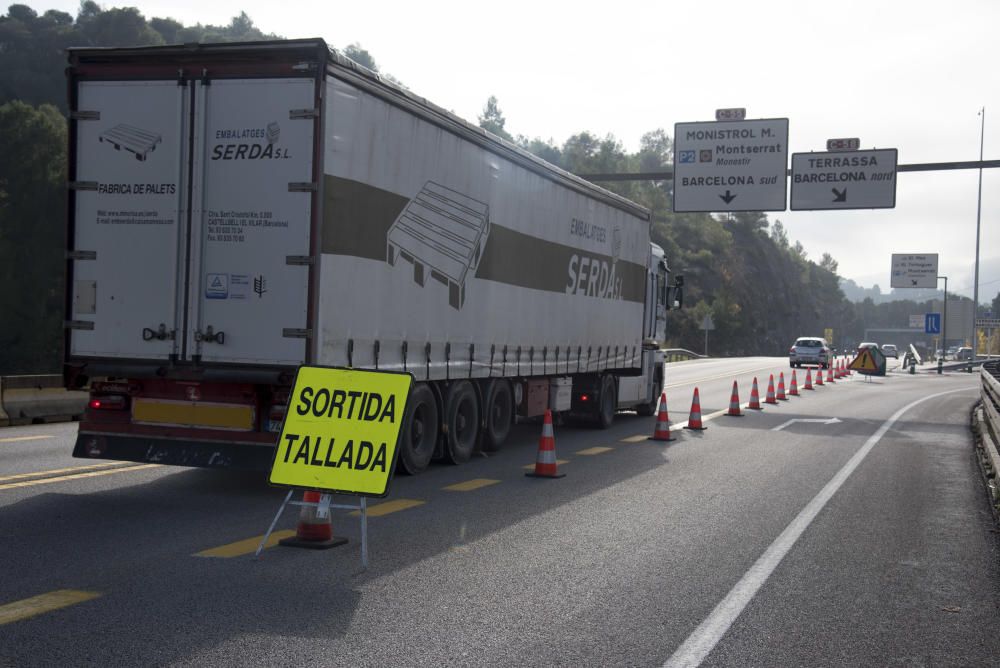 Un fort temporal afecta la Catalunya Central