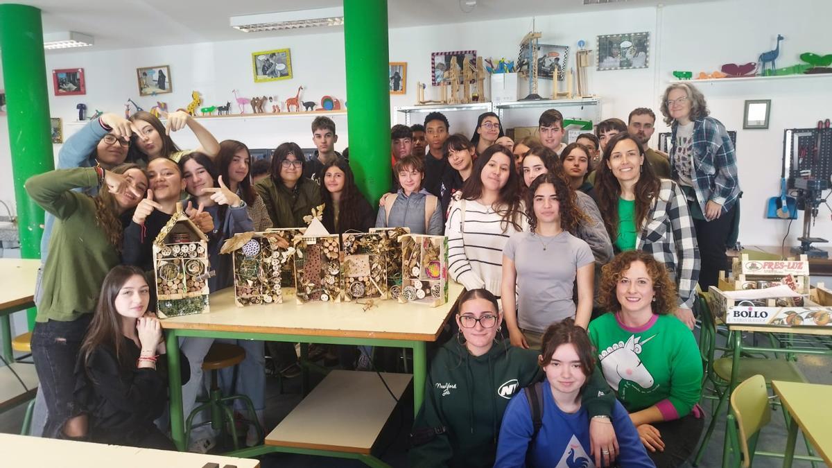 Los alumnos posan tras una de las actividades.